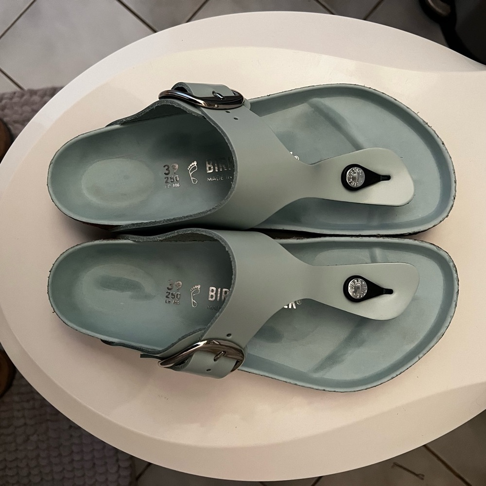 Gizeh Birkenstock surf green NWOT sz 39 (8-8.5)
